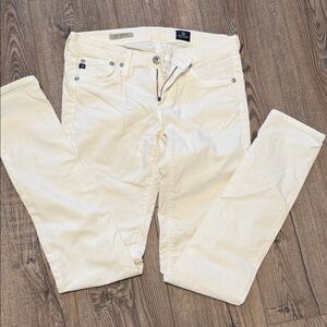 AG Adriano Goldschmied Light Cream The Legging Super Skinny Jeans